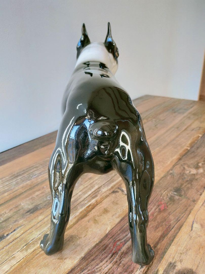 ボストンテリアの置物(特大) 陶器